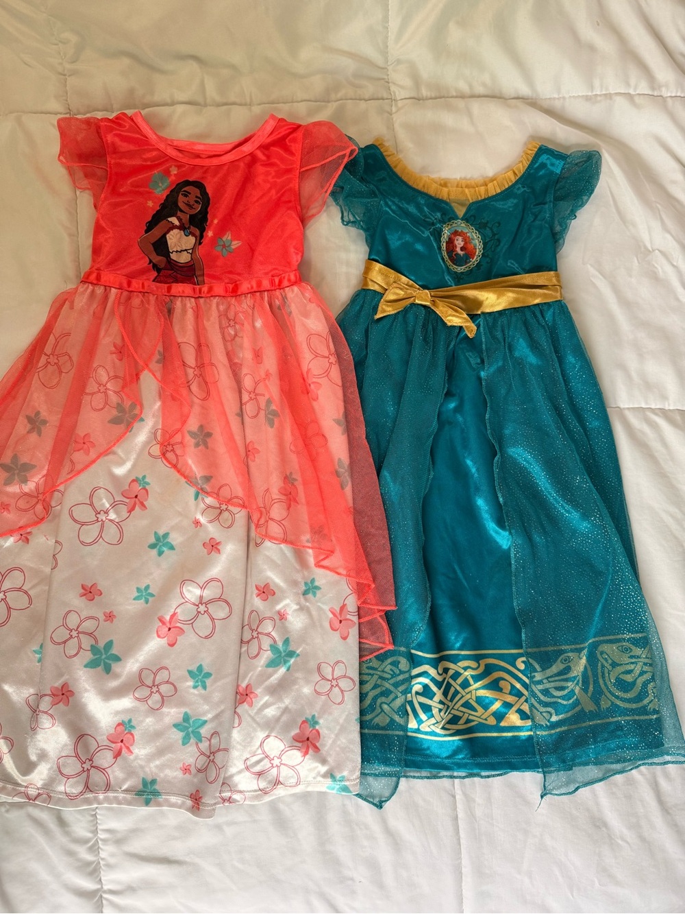Disney Coral & Teal Princess Costume Dress Set